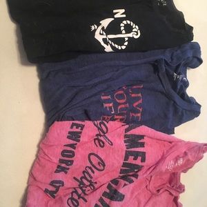 3 American Eagle T’s